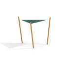 Sun Shade Triangle 3x3x3 Nature (Robinia)