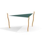 Sun Shade Triangle 5x5x5 Nature (Robinia)