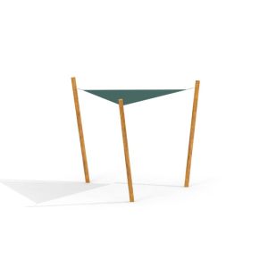 Sun Shade Triangle 3x3x3 Nature (Robinia)