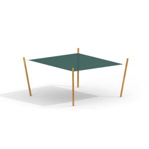 Sun Shade Square Nature (Robinia)