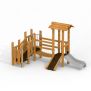 Miniaturka Smart Uvala wooden playhouse with slide (2)