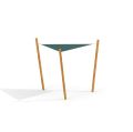 Sun Shade Triangle 3x3x3 Nature (Robinia)