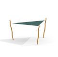 Sun Shade Triangle 5x5x5 Nature (Robinia)